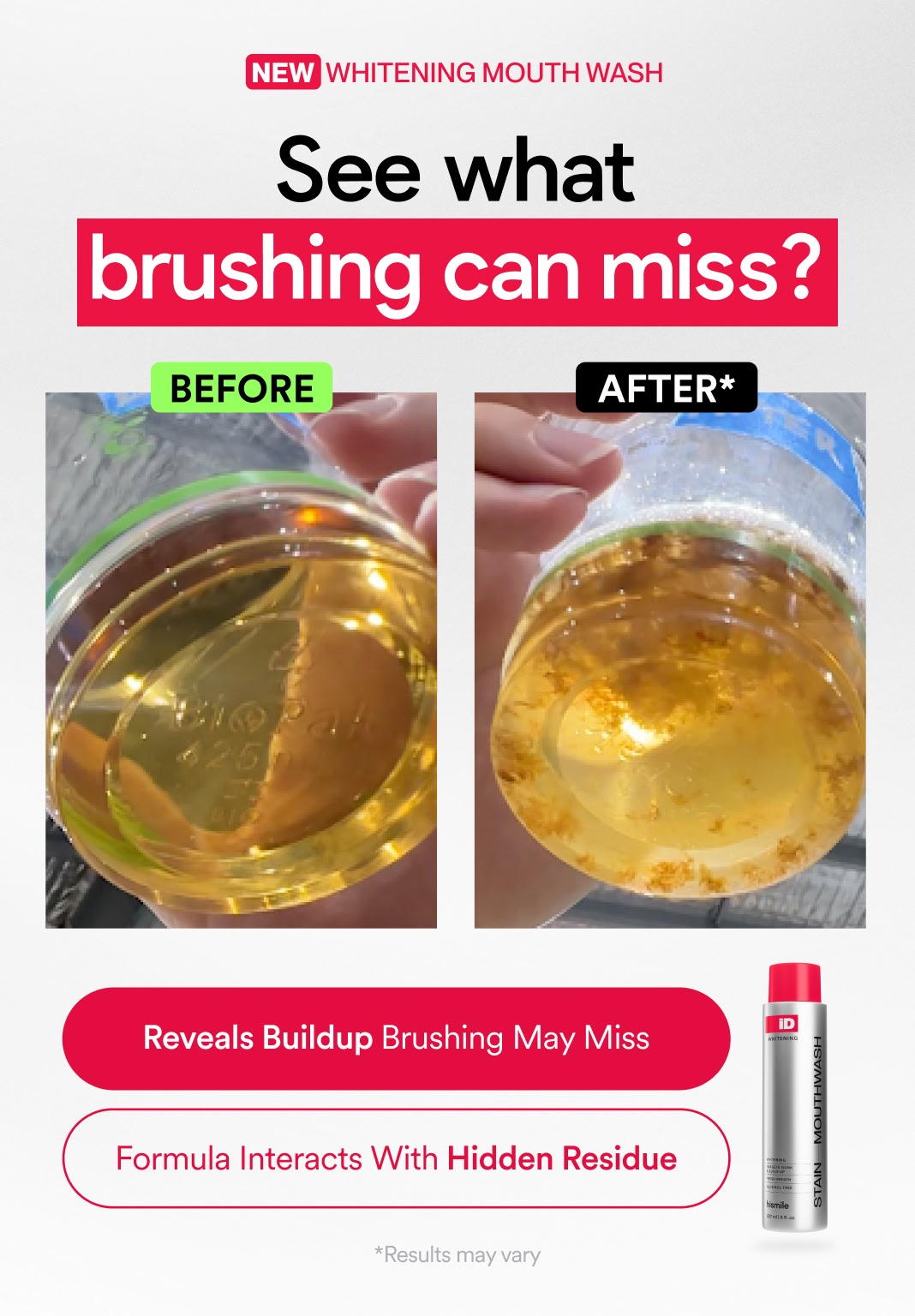 iD Stain Whitening Mouthwash Landing